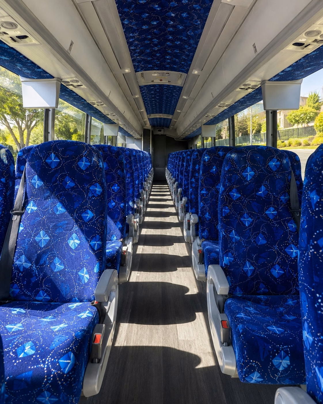 santee charter bus rental inside