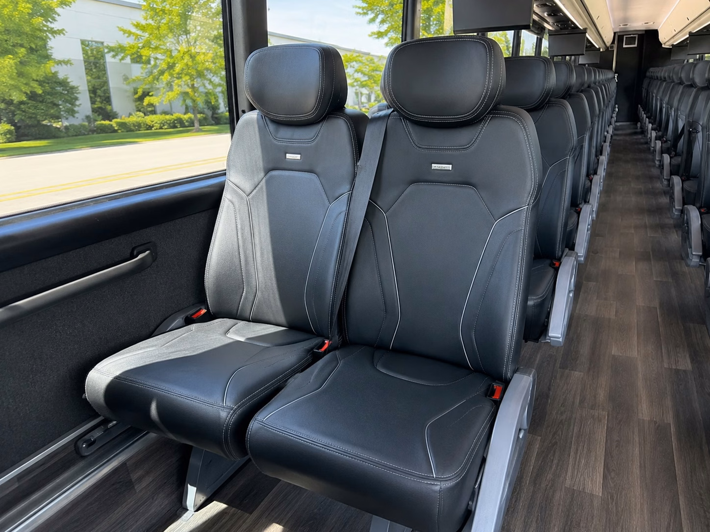 santee charter bus rental interior