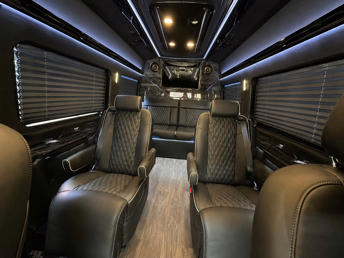 sprinter van with driver inside